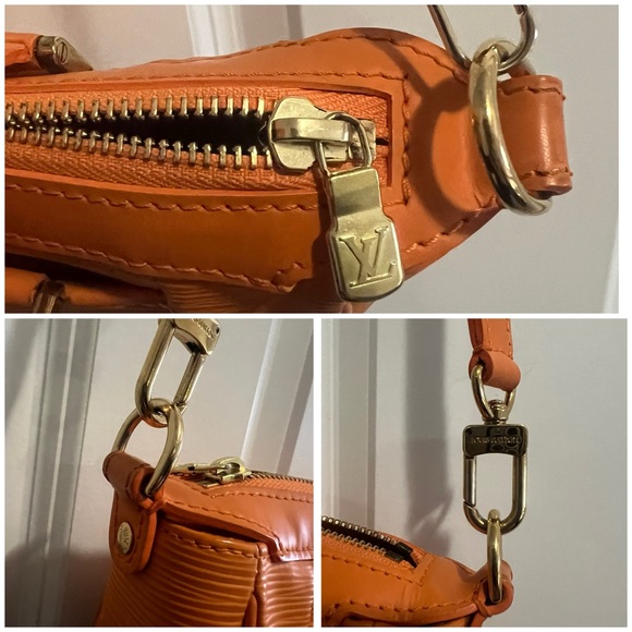 Rare Louis Vuitton Epi Orange Shoulder Bag - Picture 5 of 17